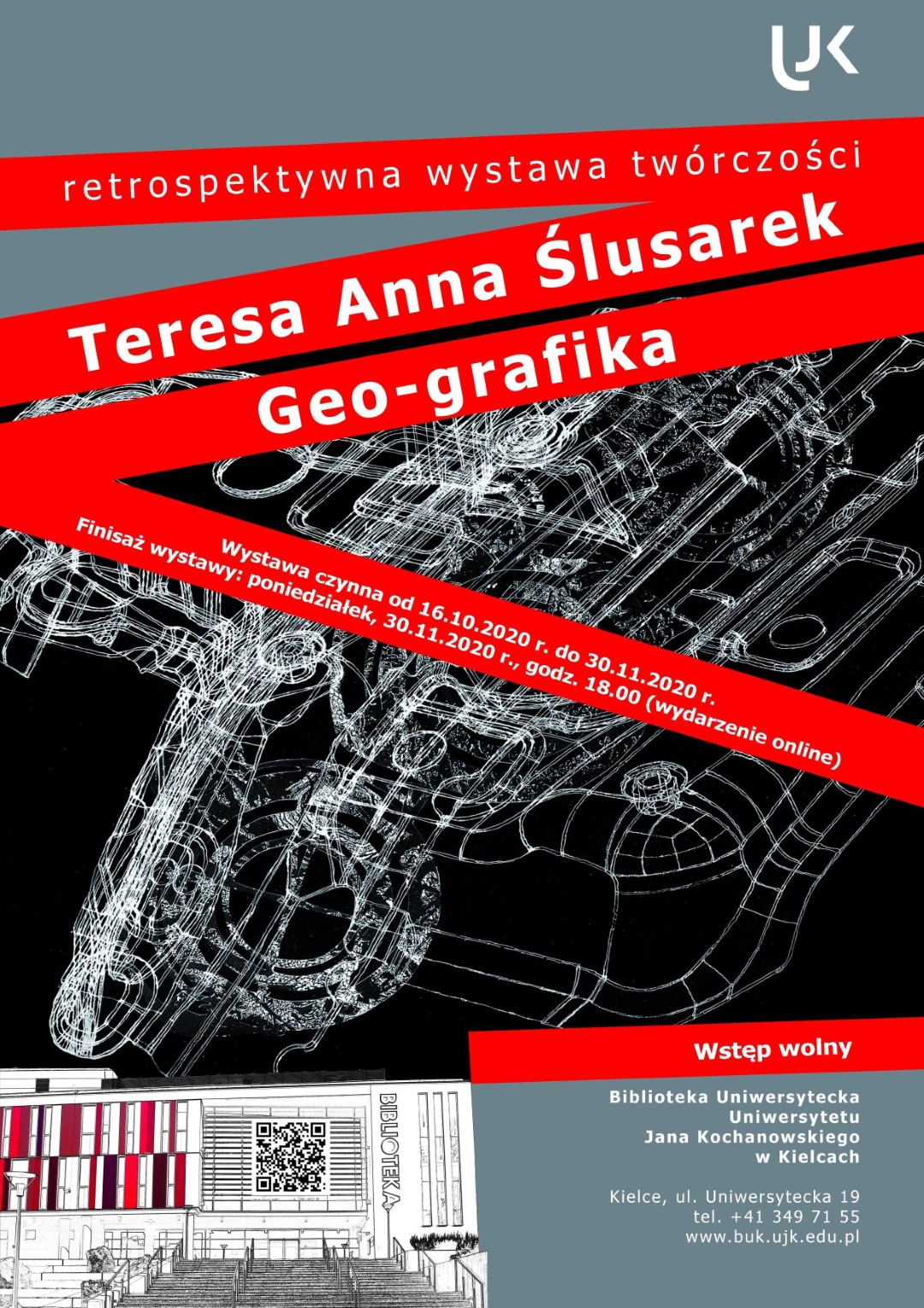 Plakat wystawy Geo-grafika