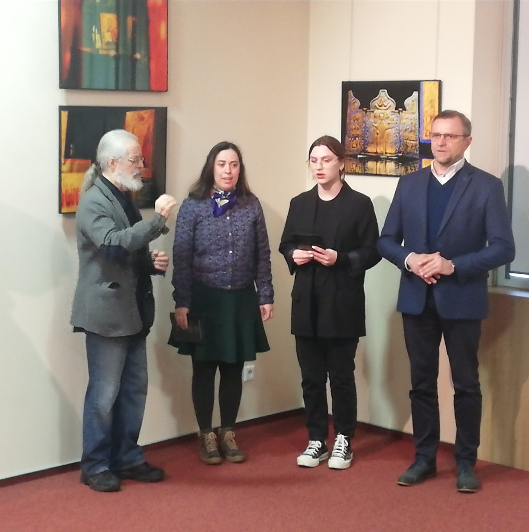 Wykonanie pieśni prawosławnych przez chór Parafii Św. Mikołaja w Kielcach (4 osoby) pod dyrekcją Jacka Dziubela.