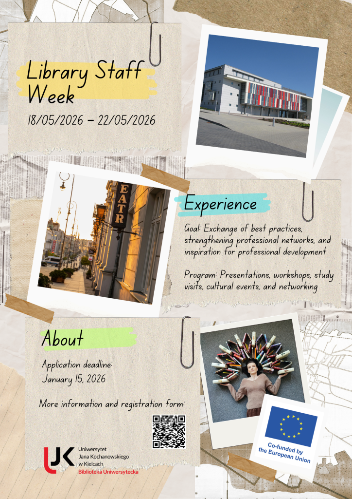 Plakat promujący Library Staff Week