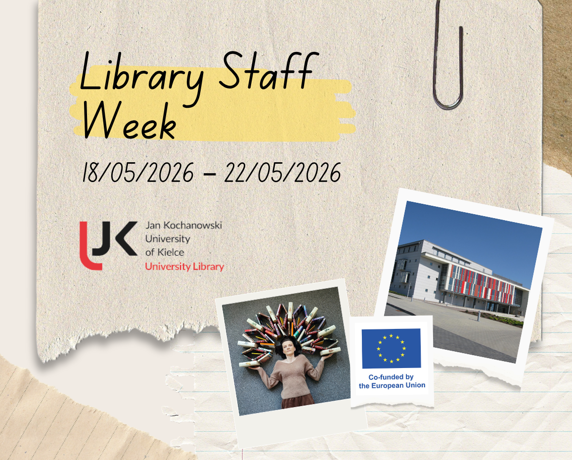 Na UJK rusza pierwszy międzynarodowy Library Staff Week